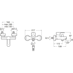 Roca A5A0209NMN L20 浴缸龍頭